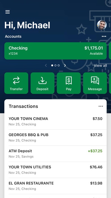 Bank of Vernon Screenshot