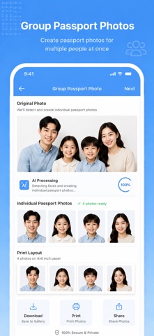 Print Photos Maker - PerfectID iPhone screenshot