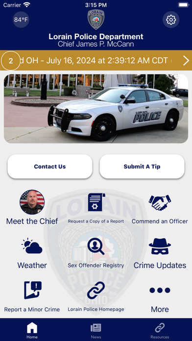 Lorain Police Department OH Screenshot