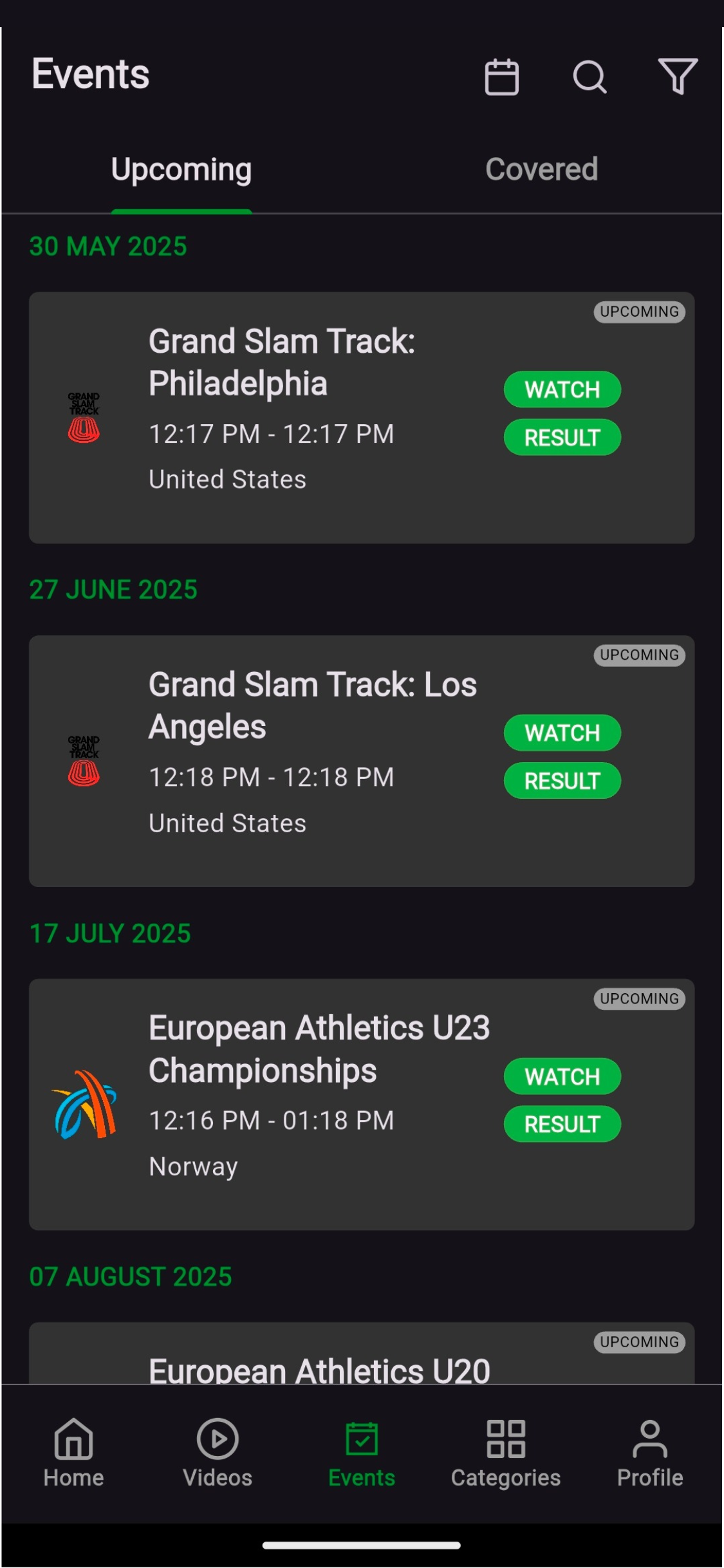 Track & Field Network screenshot 3