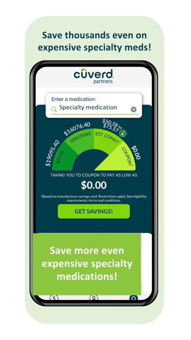 Your Cuverd: Rx Savings Screenshot