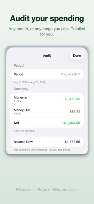 PlentyBook - Checkbook Ledger screenshot 4
