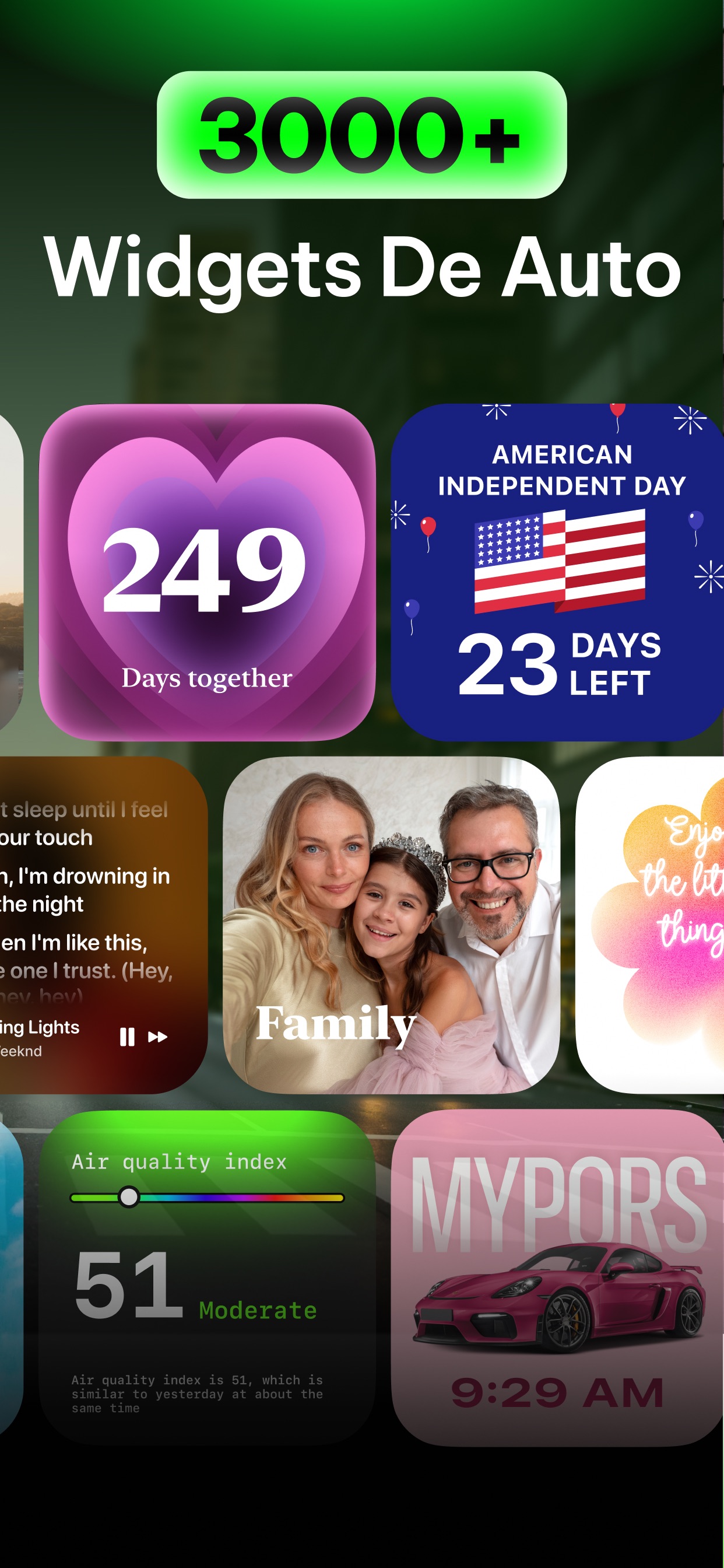 Screenshot 2 of CARFACE Widgets & Lyrics App