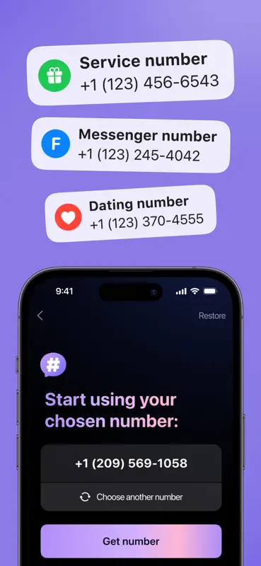 Second Phone Number: Call Text screenshot 2 of 9