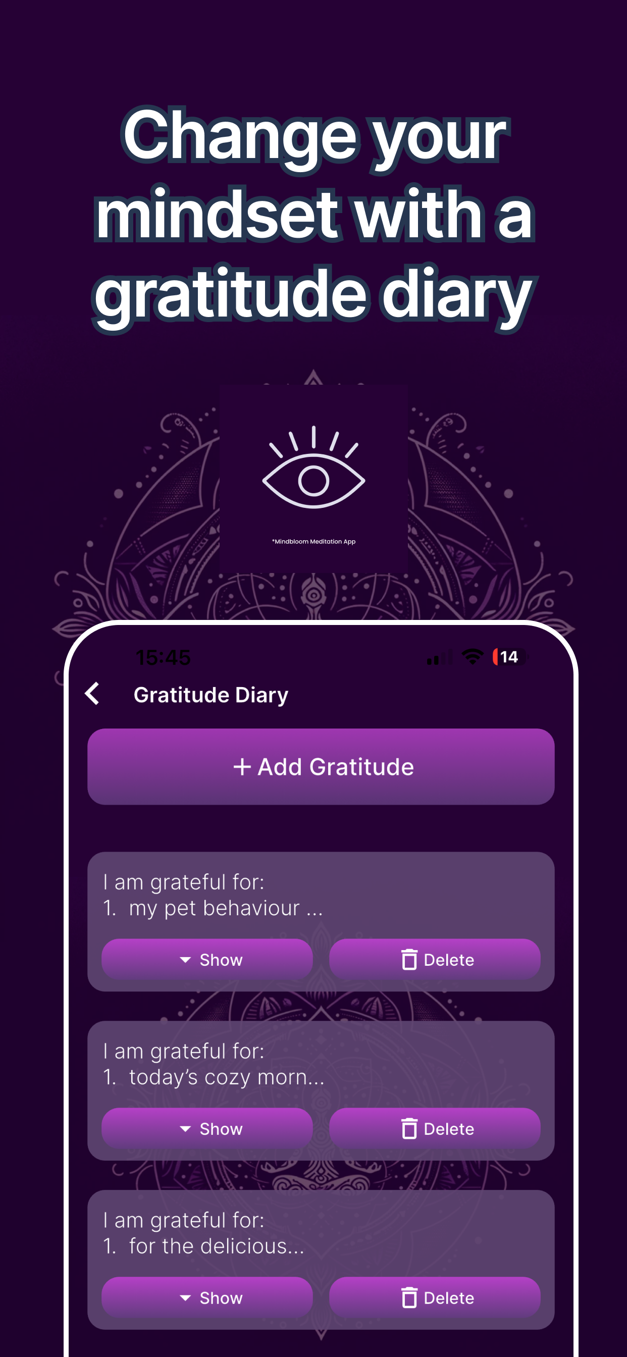 Mindbloom - meditation app