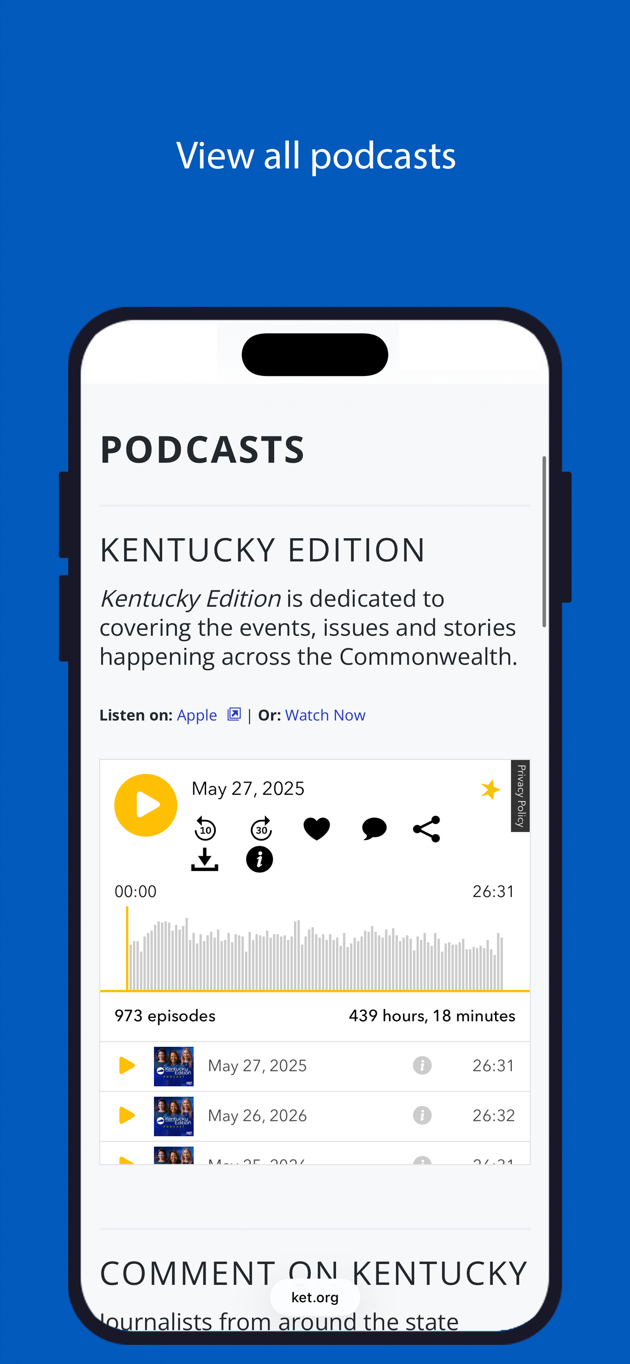 KET - Videos & Schedules