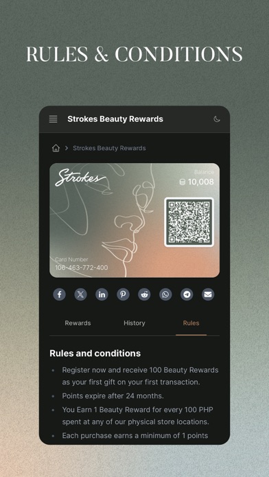 Strokes Beauty Rewards Screenshot
