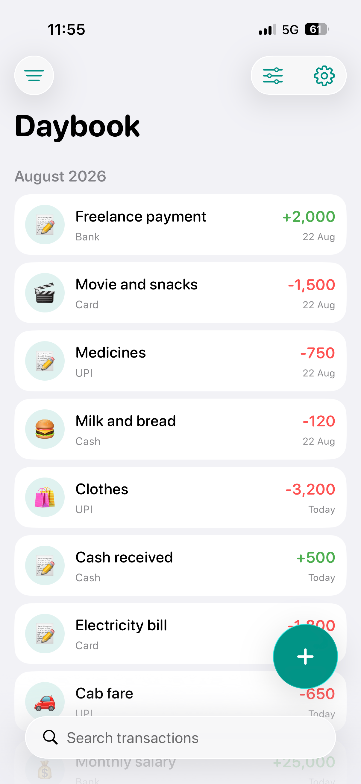 Daybook - Expense Manager screenshot 7