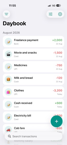 Daybook - Expense Manager Screenshot 7 of 7