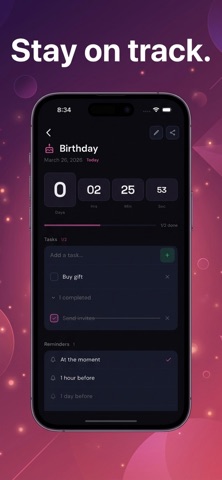 Countdown & Tasks Screenshot 3 of 5