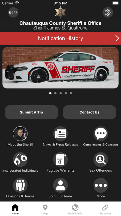 Chautauqua County Sheriff Screenshot