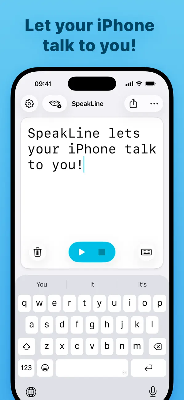 #1. SpeakLine – Text to Speech (iOS) By: Alexander Kaessner