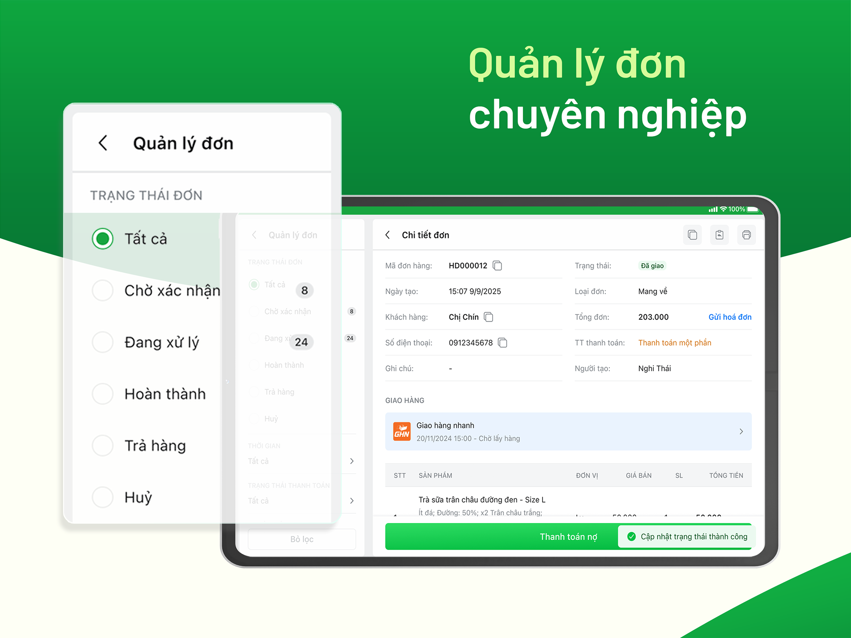 Sổ Bán Hàng: Dành cho thu ngân