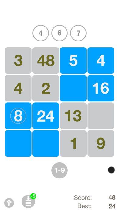 Screenshot #1 pour + & - : A Zen game