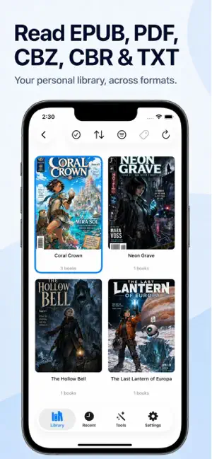 BiblioFuse Reader & Compress screenshot 3