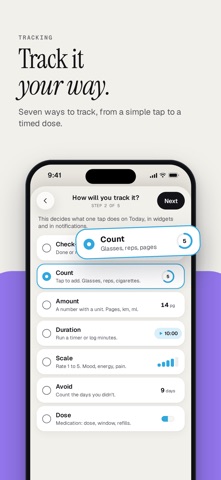 Steady Tally: Habit Tracker app screenshot