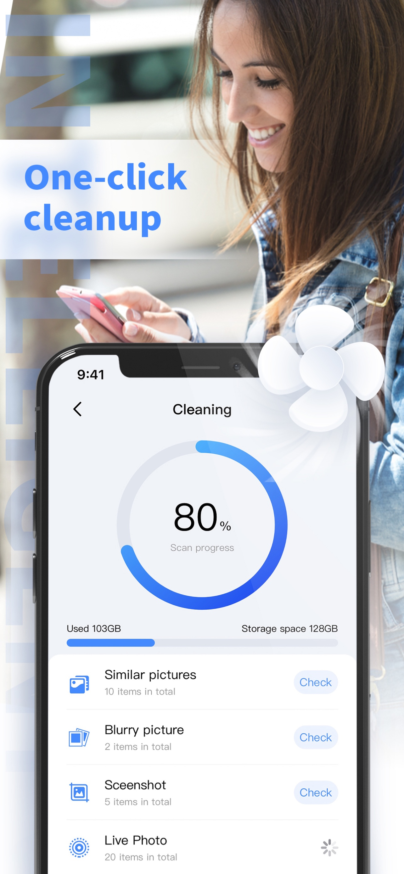 Clean up storage·Phone cleaner