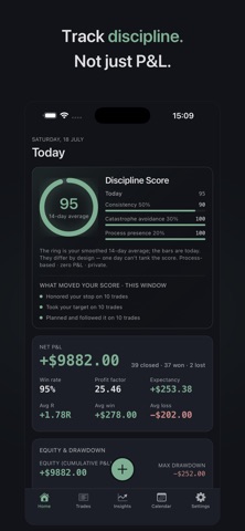 T-hood: Trading Journal Screenshot 1 of 5