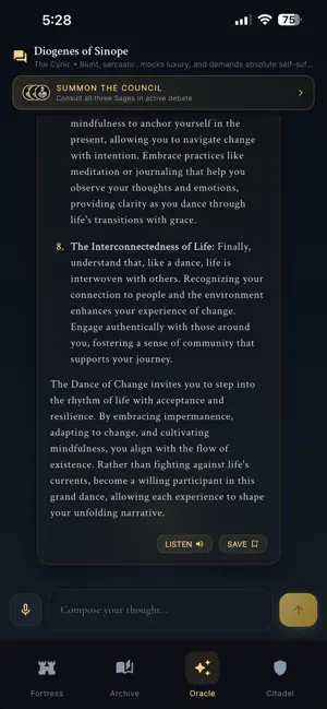 Inner Citadel: Stoic Journal screenshot 1