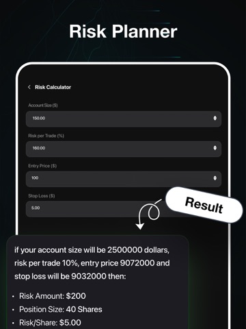 AI Trading Chart Analysis iPad screenshot