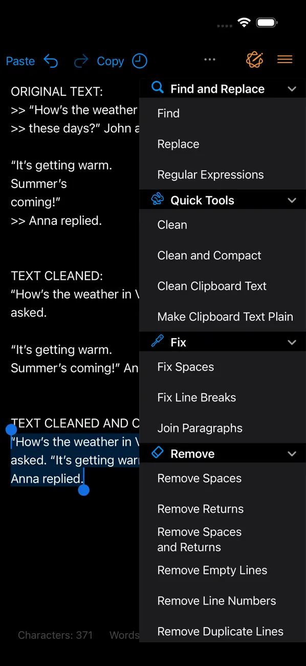 #2. Clean Text (iOS) Por: Apimac