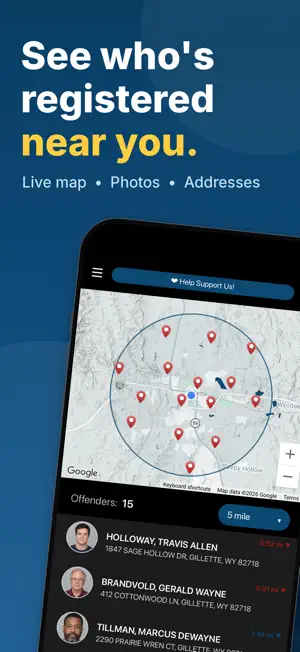 SensorCircle - Offender Map screenshot 1