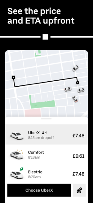 Uber - Request a ride Screenshot