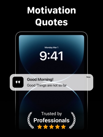 Motivation Daily・Quotes Widget iPad screenshot