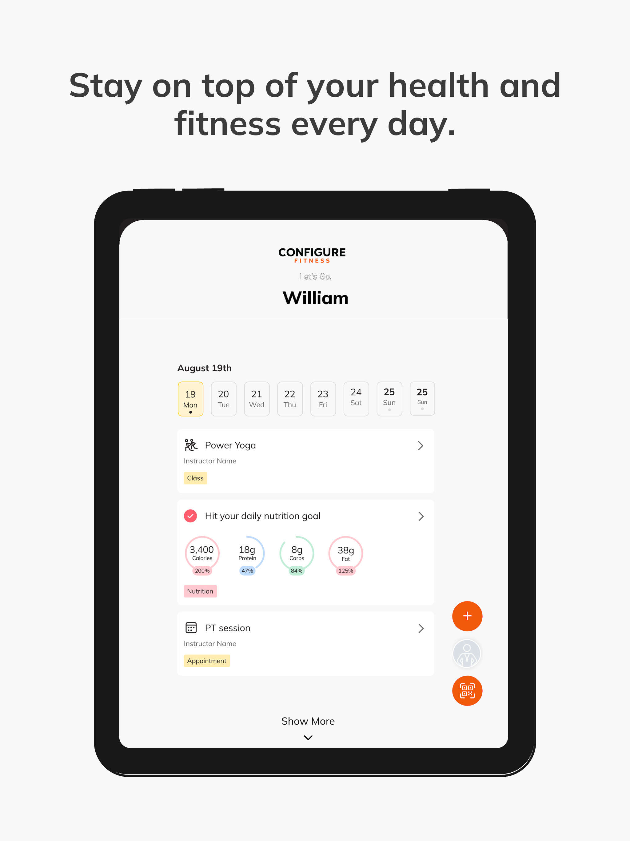 Configure Fitness