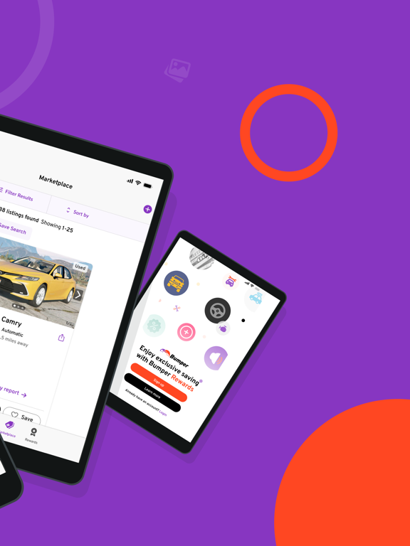 Bumper: Vehicle History Report iPad screenshot 2 - Shopping app