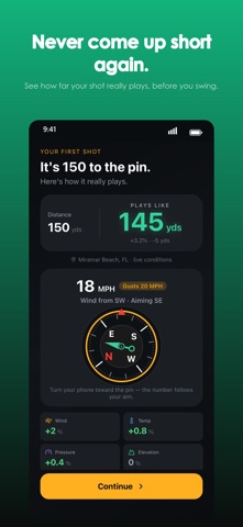 PlaysLike: Golf Caddie App Screenshot 1 of 6
