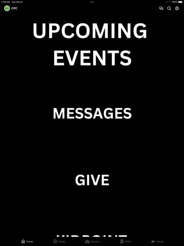 CenterPoint Church OH iPad screenshot