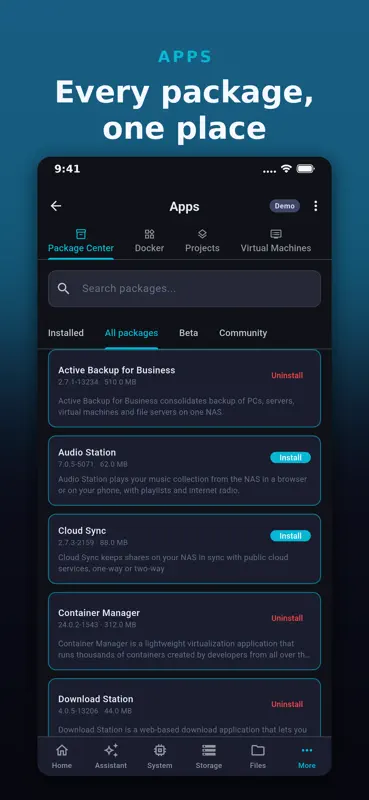 Syno Manager For Synology NAS screenshot 3 of 8