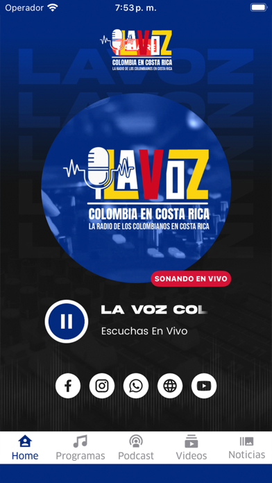La Voz Colombia En CR Screenshot