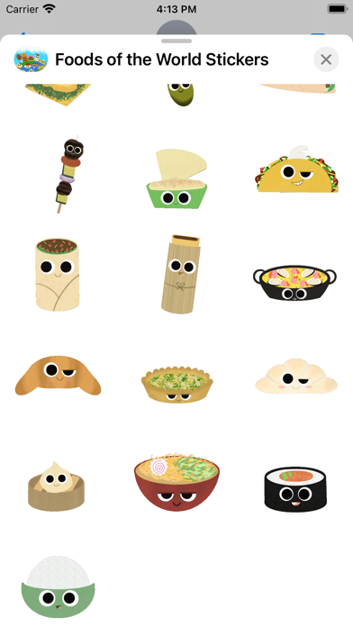 Foods of the World Stickers Screenshot