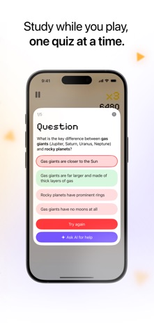 LazyLiz: AI Study Game & Quiz screenshot