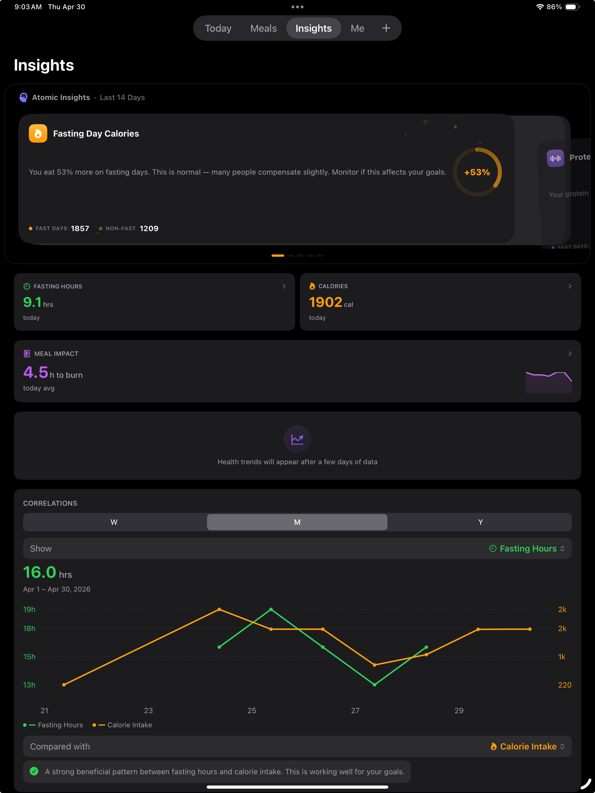 Atomic Fast: Fasting & Diet screenshot 14