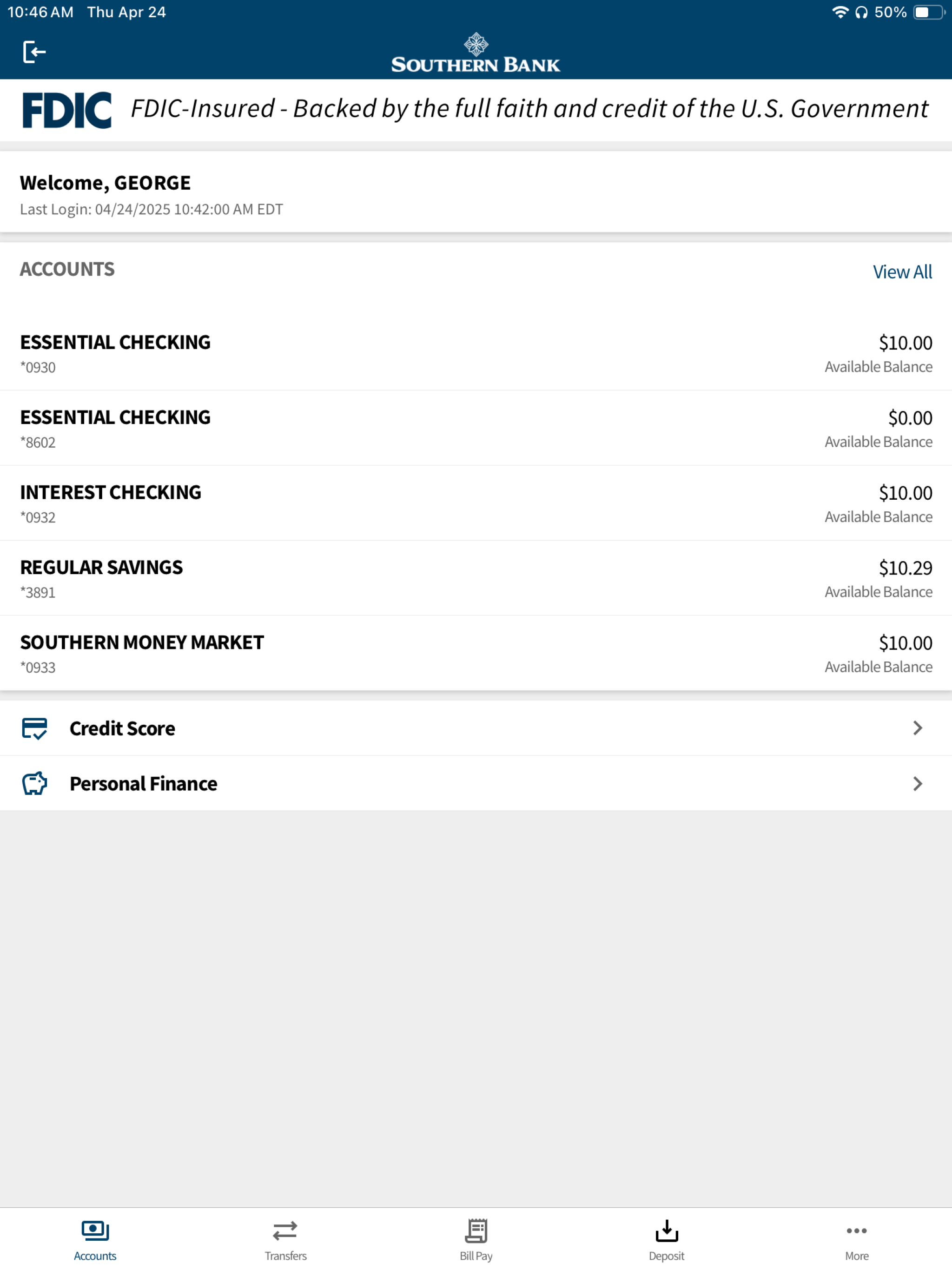 The Southern Bank screenshot 8