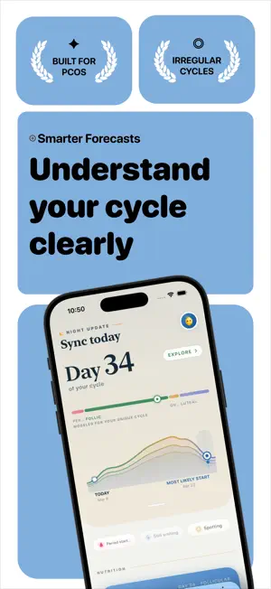 Allura - PCOS Period Tracker screenshot 1