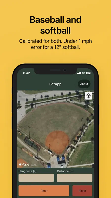 BatApp: Baseball Exit Velocity screenshot 4 of 5