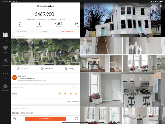 REIN Real Estate and Rentals iPad screenshot 4 - Lifestyle app
