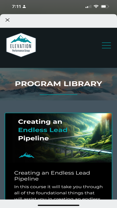EPG Mobile Screenshot