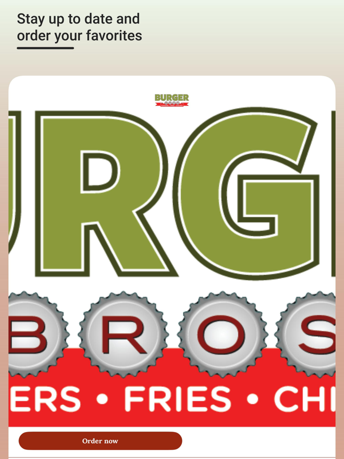 BURGER BROS APP
