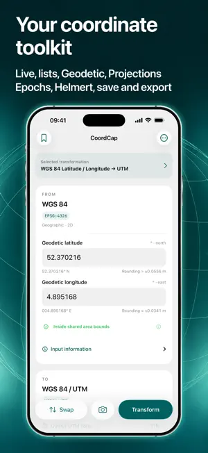 Coordinate Converter: CoordCap screenshot 2