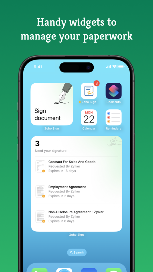 #6. Zoho Sign - Fill & eSign Docs (iOS) 来自: Zoho Corporation