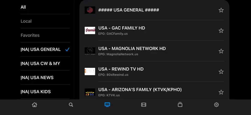 Latest MikesTV home screenshot