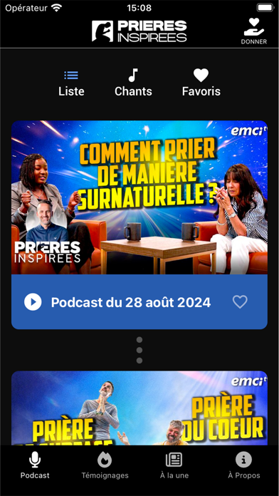 Prières Inspirées -J. Sourdril Screenshot