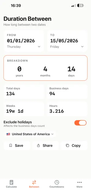 Deadline & Calendar Pro screenshot 2