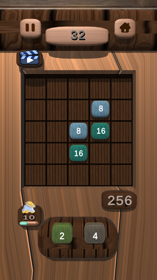 #9. 2048 Puzzle - Power of Two 3D (iOS) 由: RISE INFINITY INTERACTIVE PRIVATE LIMITED