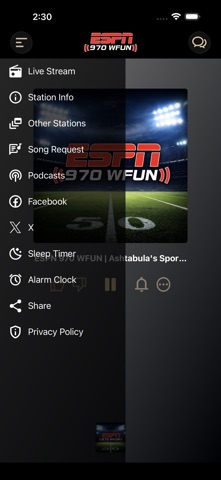 ESPN 970 WFUN iPhone screenshot